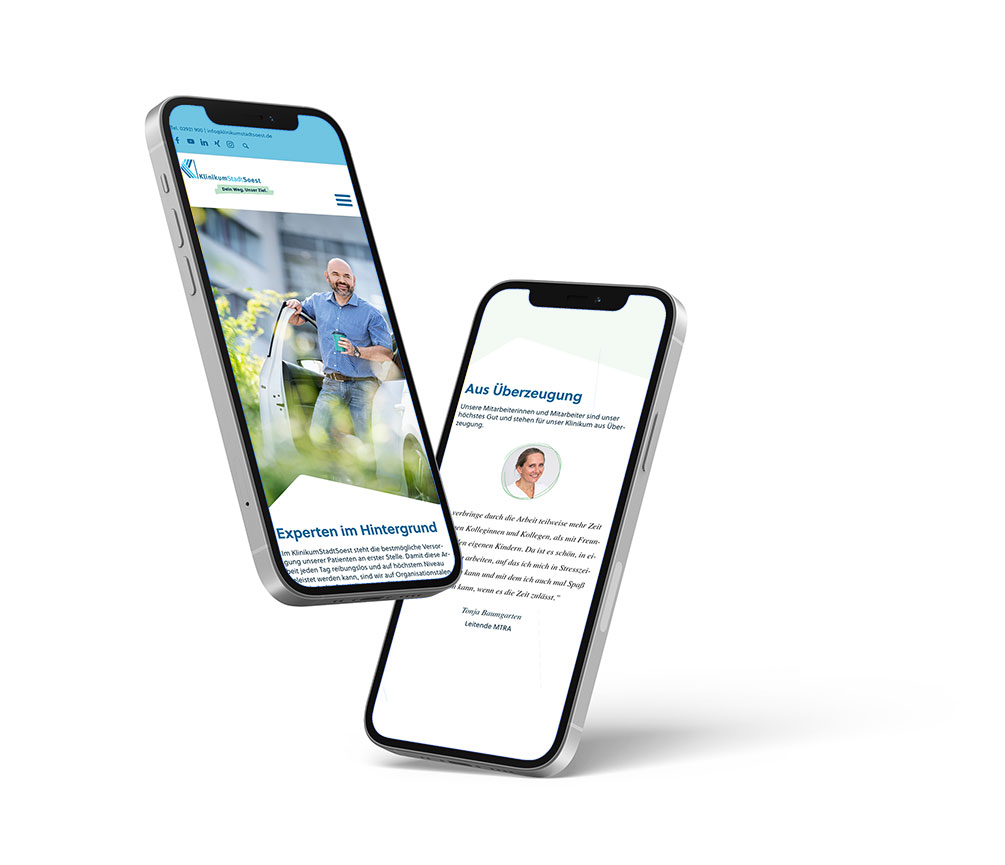 Karriere Website des Klinikums der Stadt Soest
