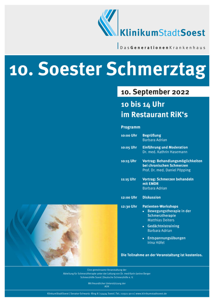 Plakat 10. Soester Schmerztag