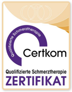 Zertifikat Certkom Qualifizierte Schmerztherapie