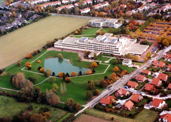 Luftbild des ehemaligen Stadtkrankenhauses