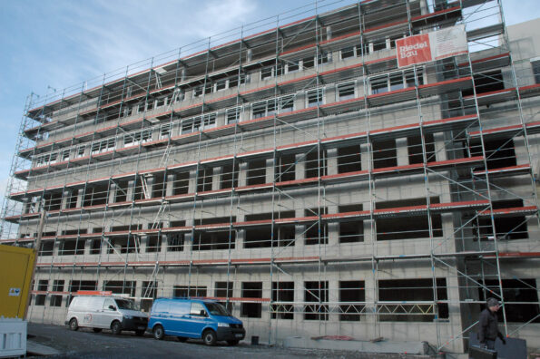 Bau des neuen Bettenhauses (Anbau West) des Klinikums