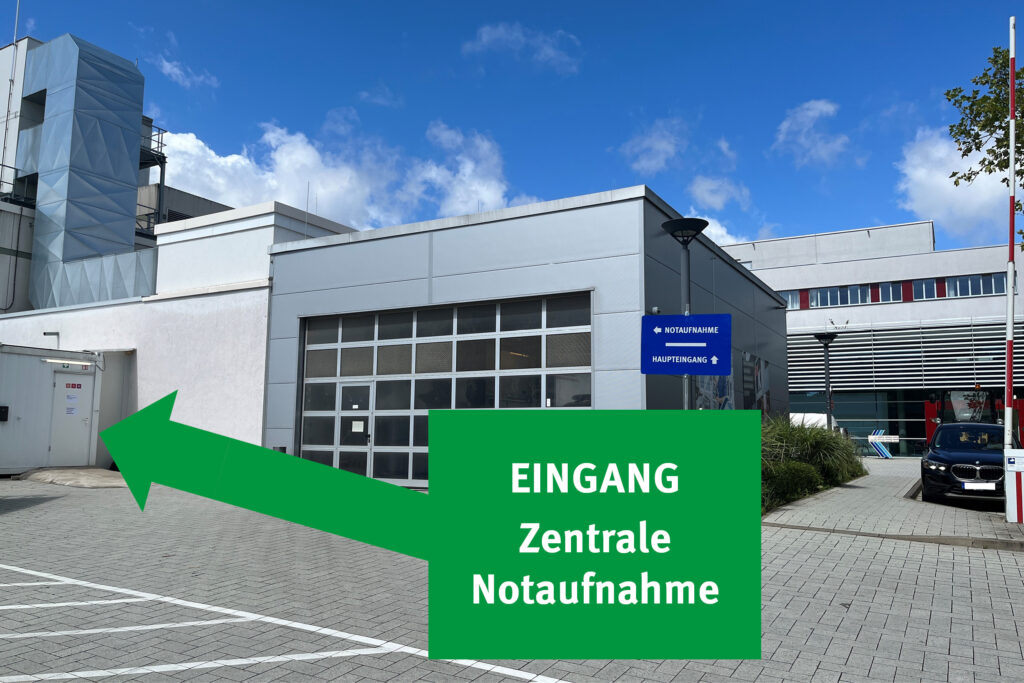 Vorübergehender Zugang zur Zentralen Notaufnahme am KlinikumStadtSoest
