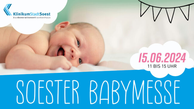 Header Babymesse 2024 4. Soester Babymesse am 15.06.2024 im KlinikumStadtSoest