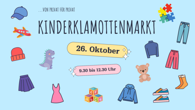 Kinderklamottenmarkt im Forum Familie Kinderklamottenmarkt im Forum Familie