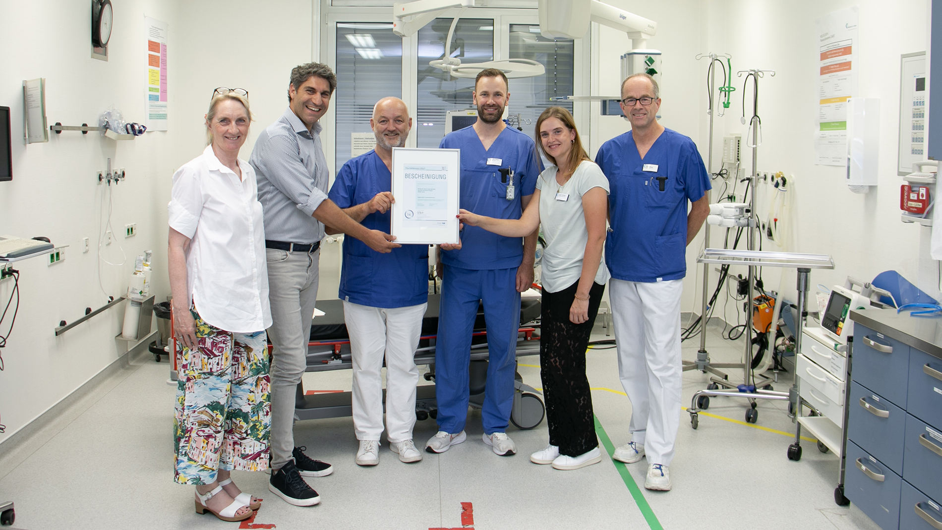 Rezertifizierung Regionales Taumazentrum Das KlinikumStadtSoest wurde erneut als Regionales Traumazentrum ausgezeichnet