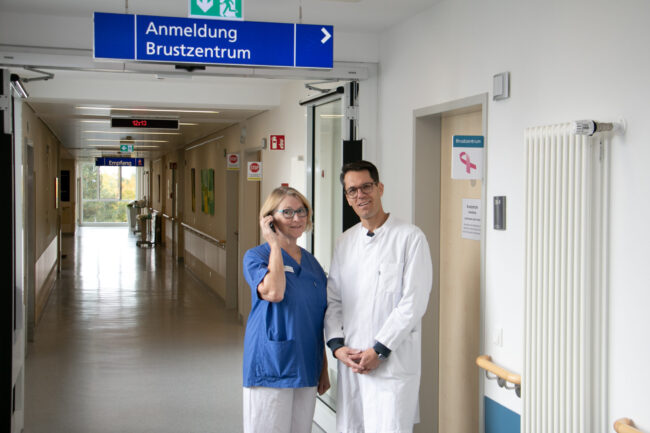 BCN Jutta Frieling-Teimann und Oberarzt PD Dr. Peter Rusch