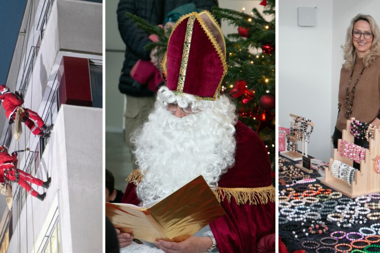 Weihnachtsmarkt Nikolaus Höhenretteraktion im CKS West